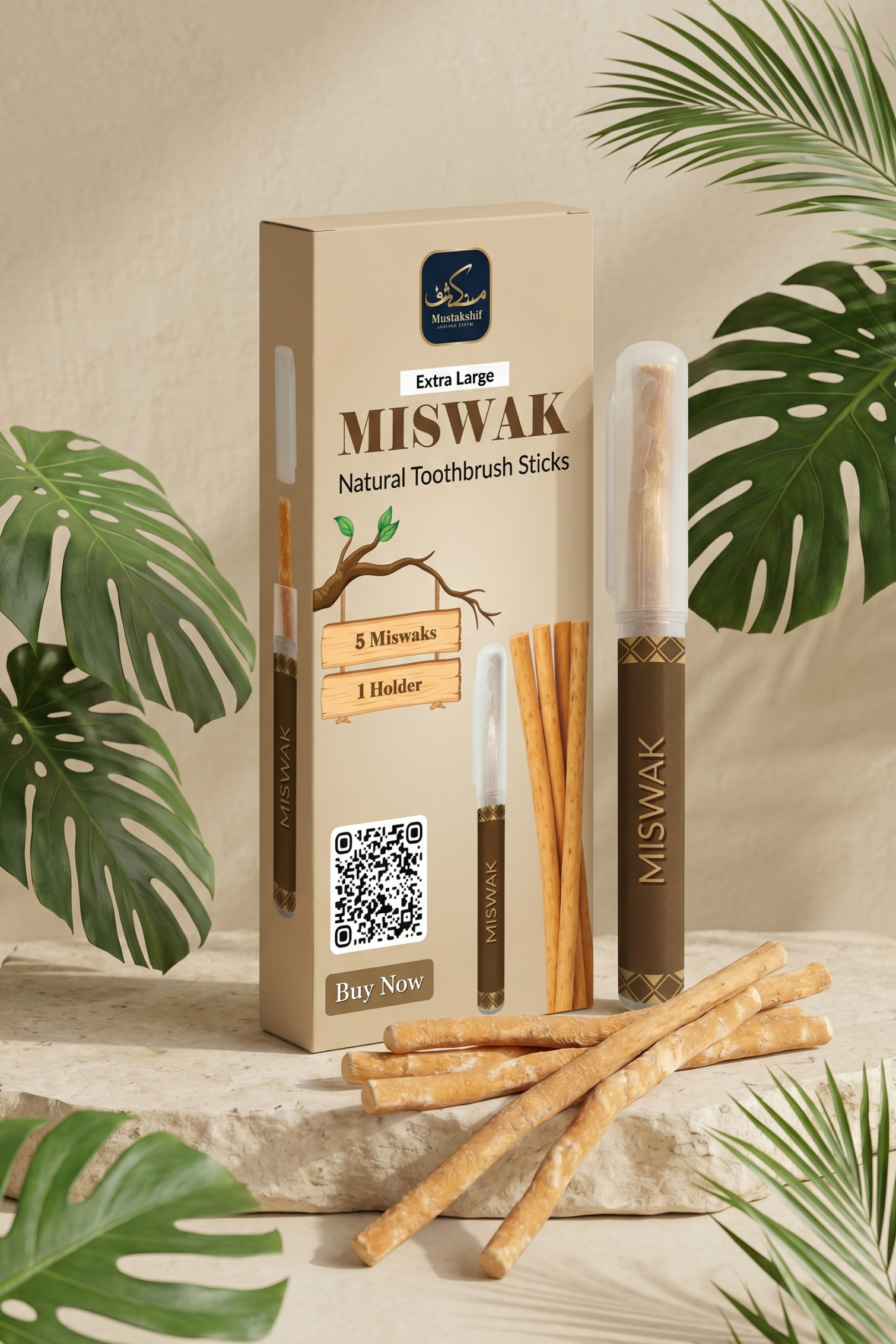 Extra Large Miswak Sticks Pack of 5