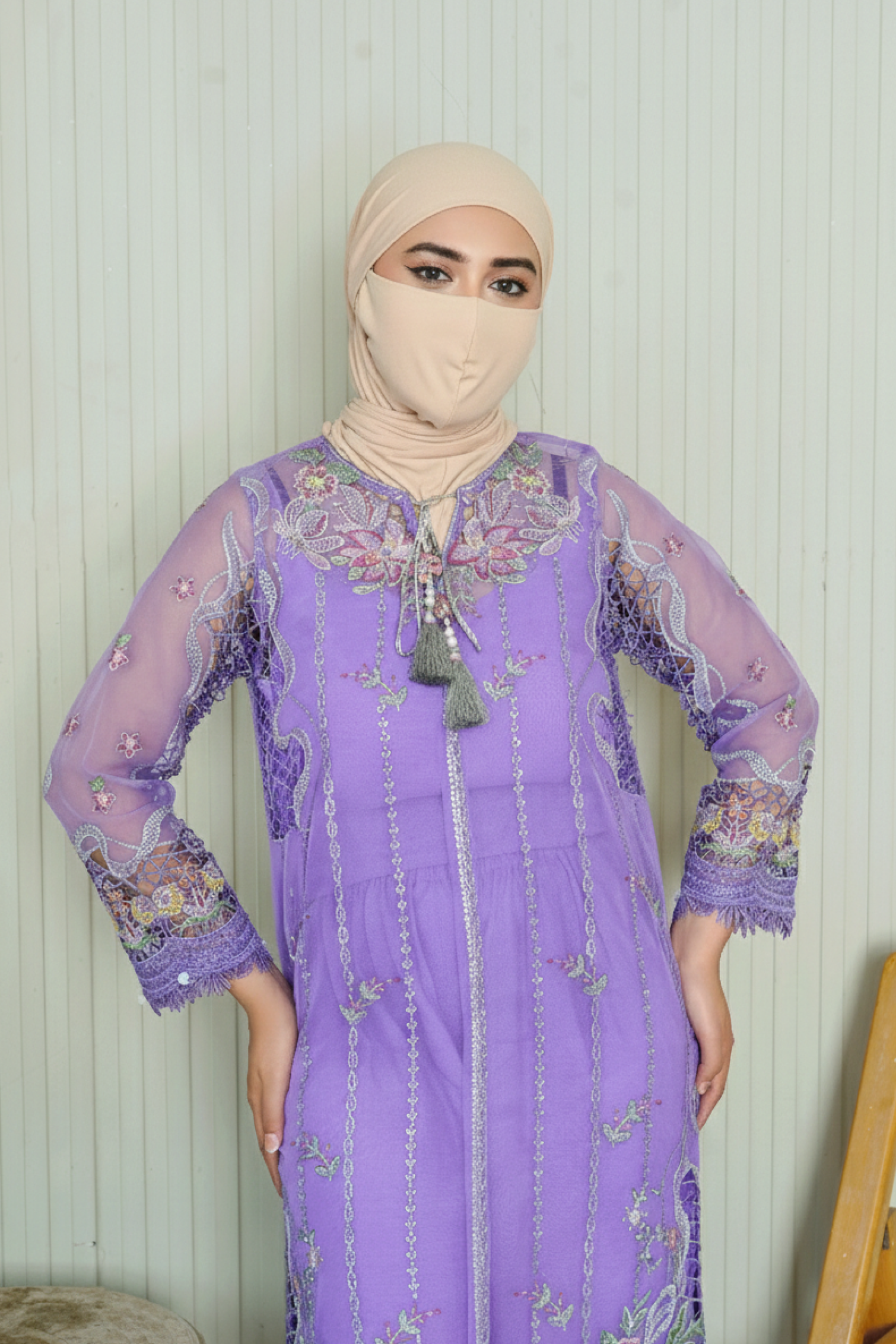 AURA - 3 PCS - Embroidered