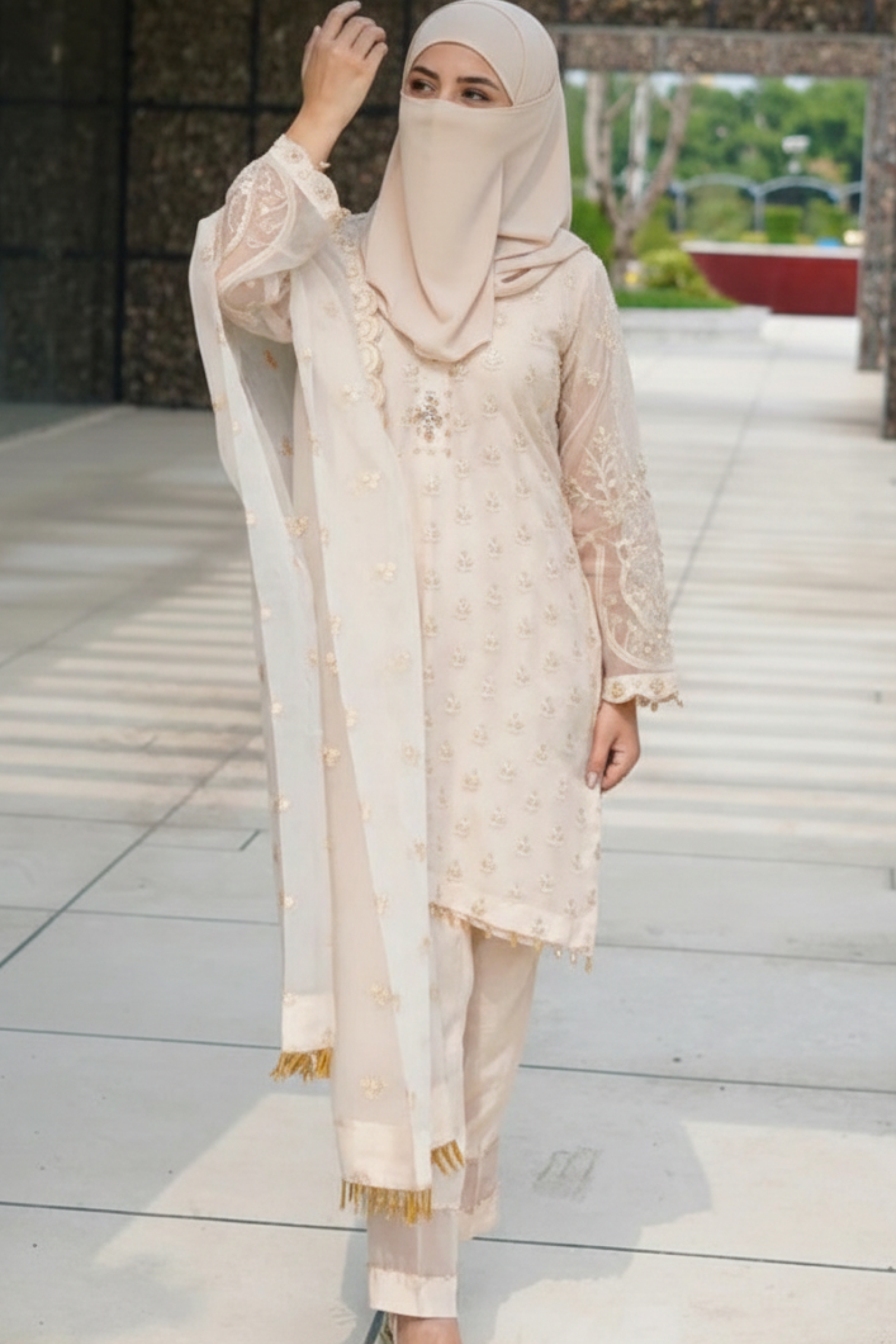 Aqua Skin - 3PC Embroidered