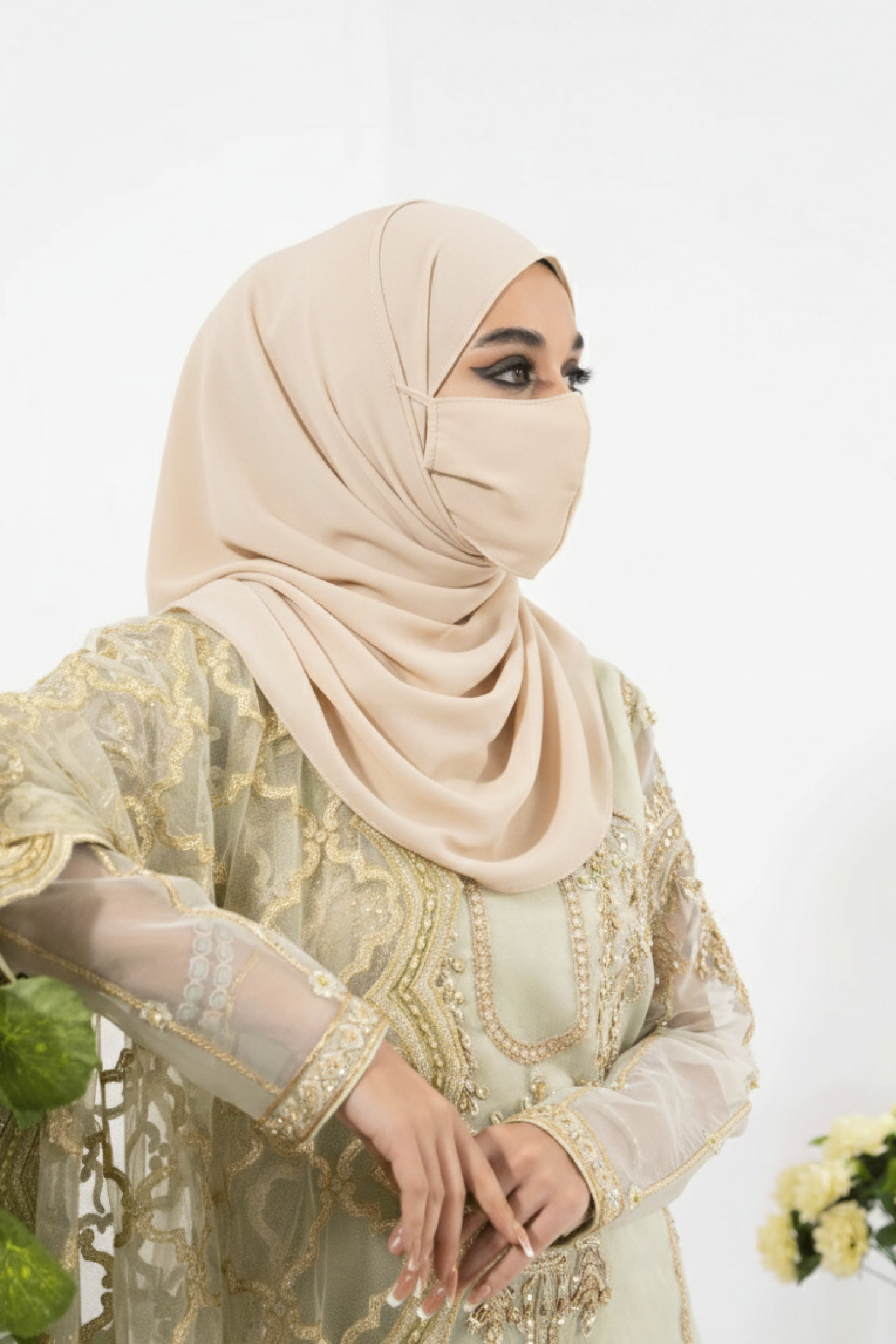 Olive (Shirt- Gharara- Dupatta)