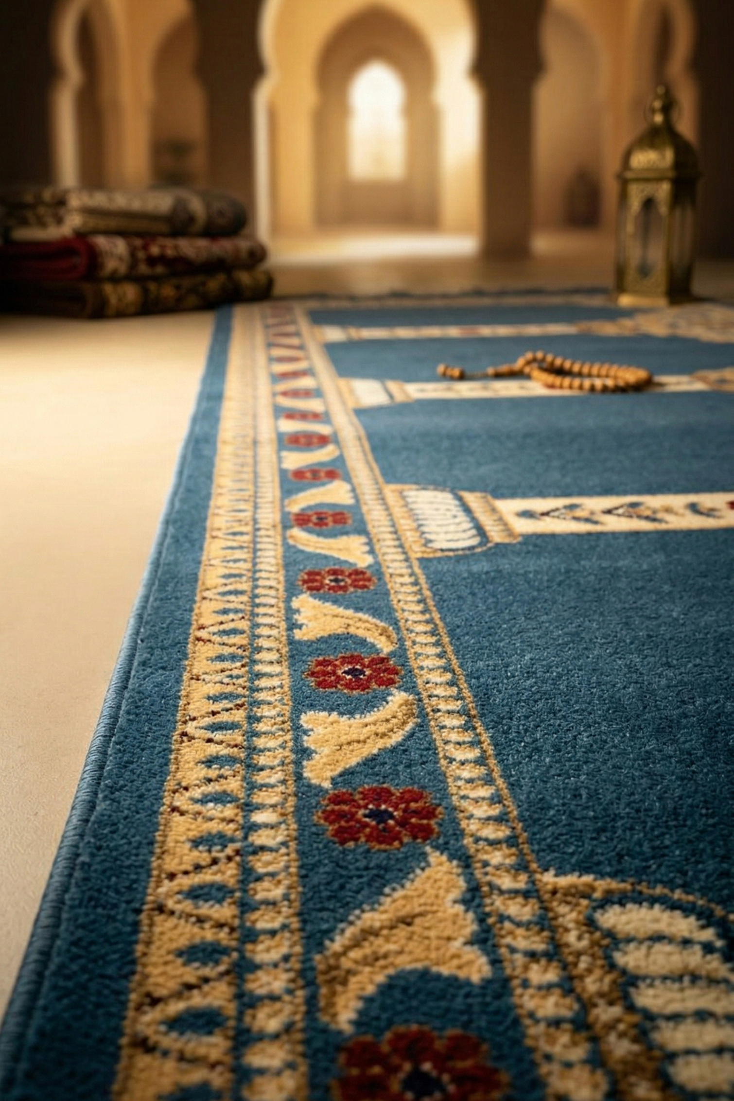 Premium Prayer Mats - Mineral Blue