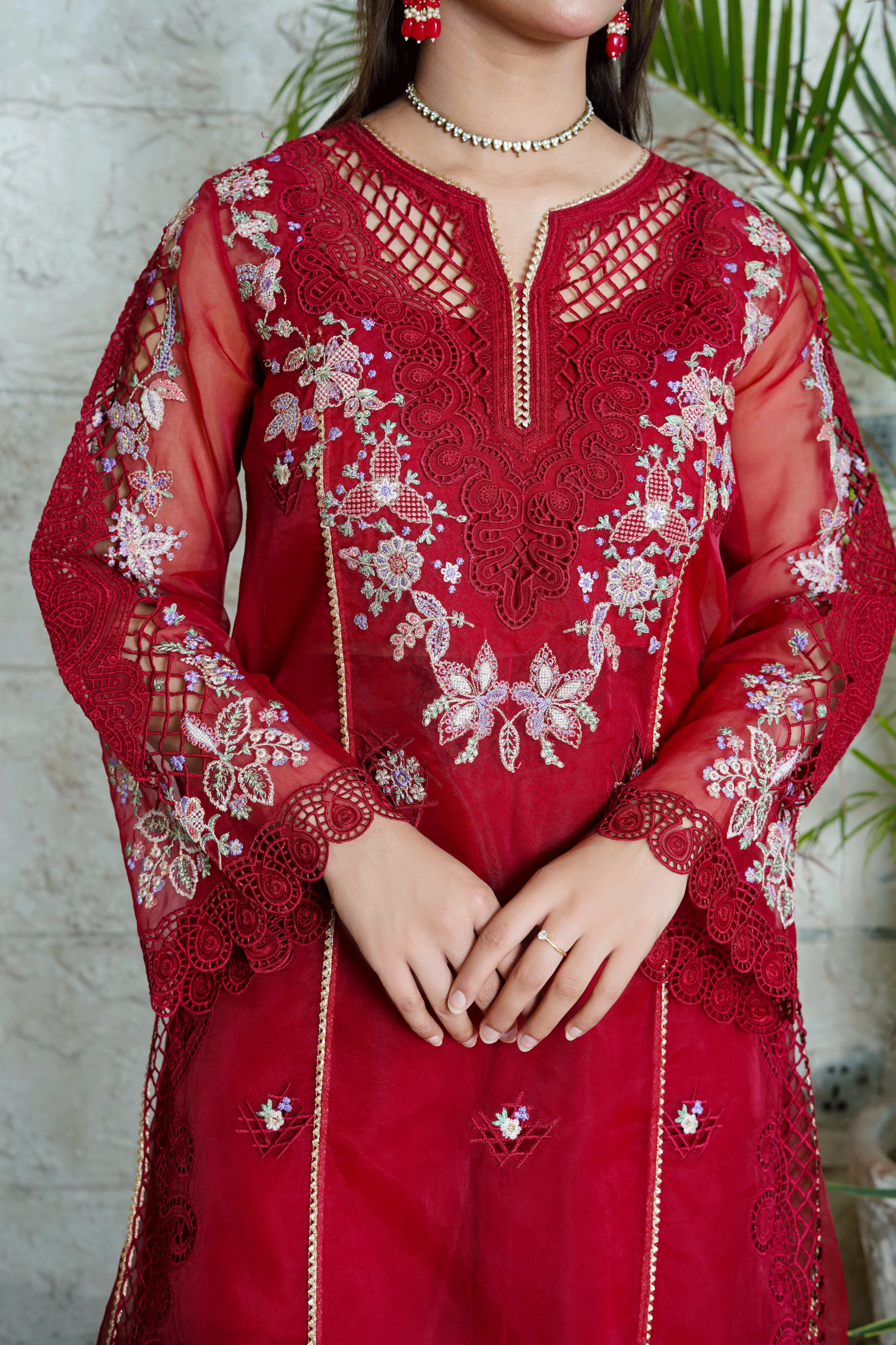 ROSEY - 3 PCS - Embroidered