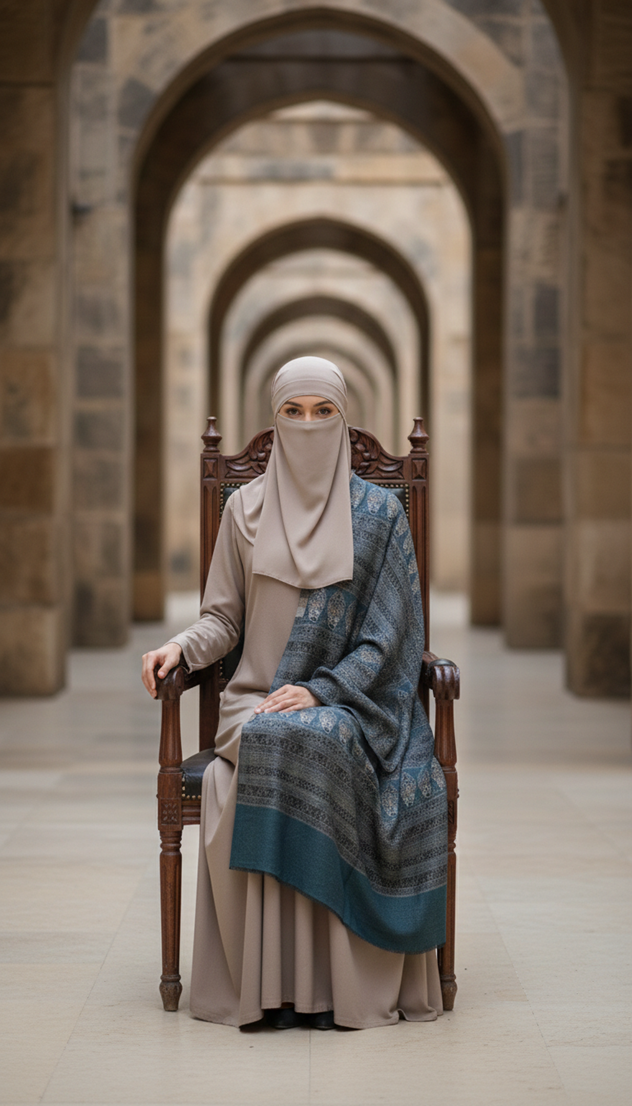 Stripe Kani Shawl