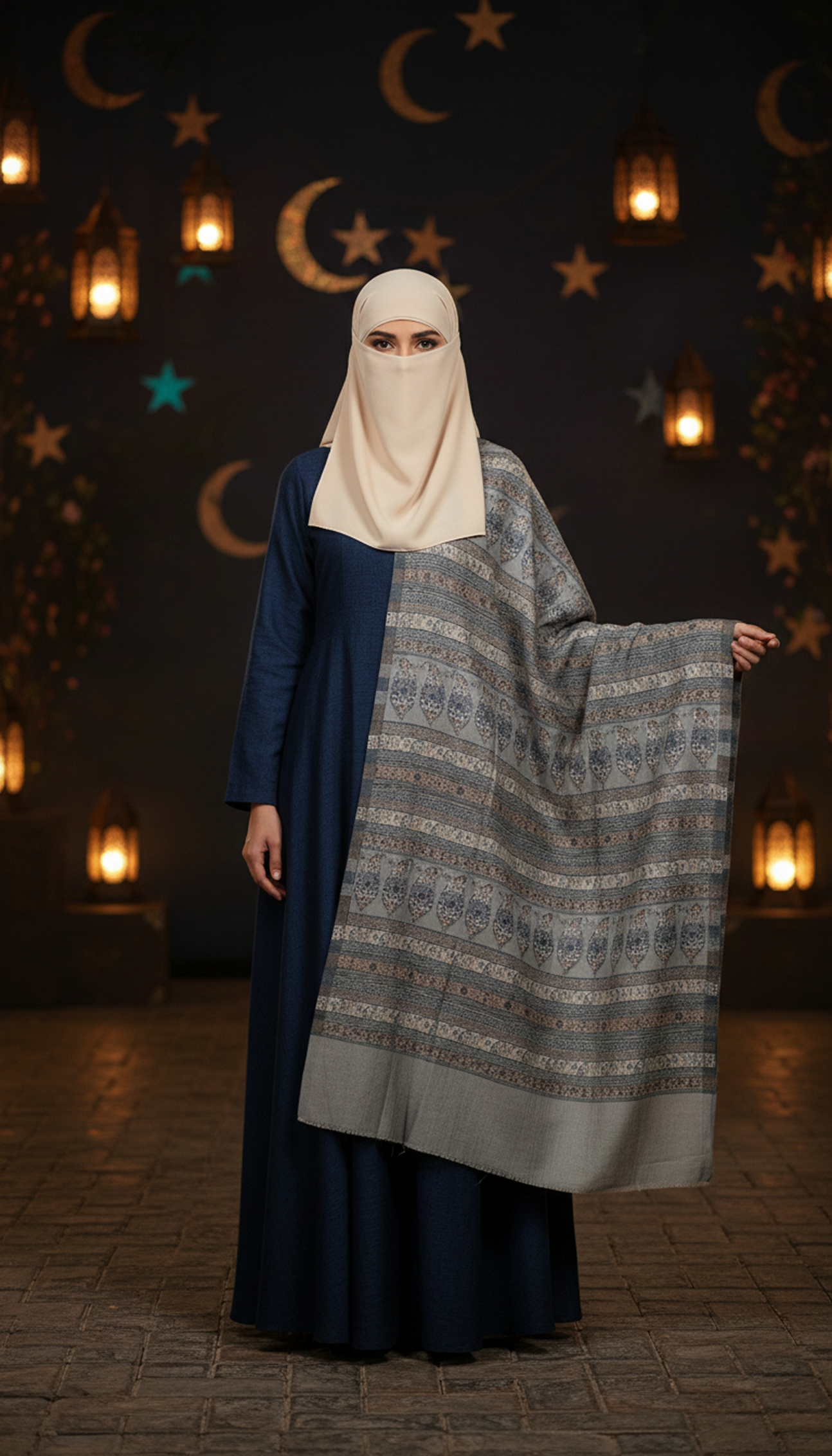Stripe Kani Shawl