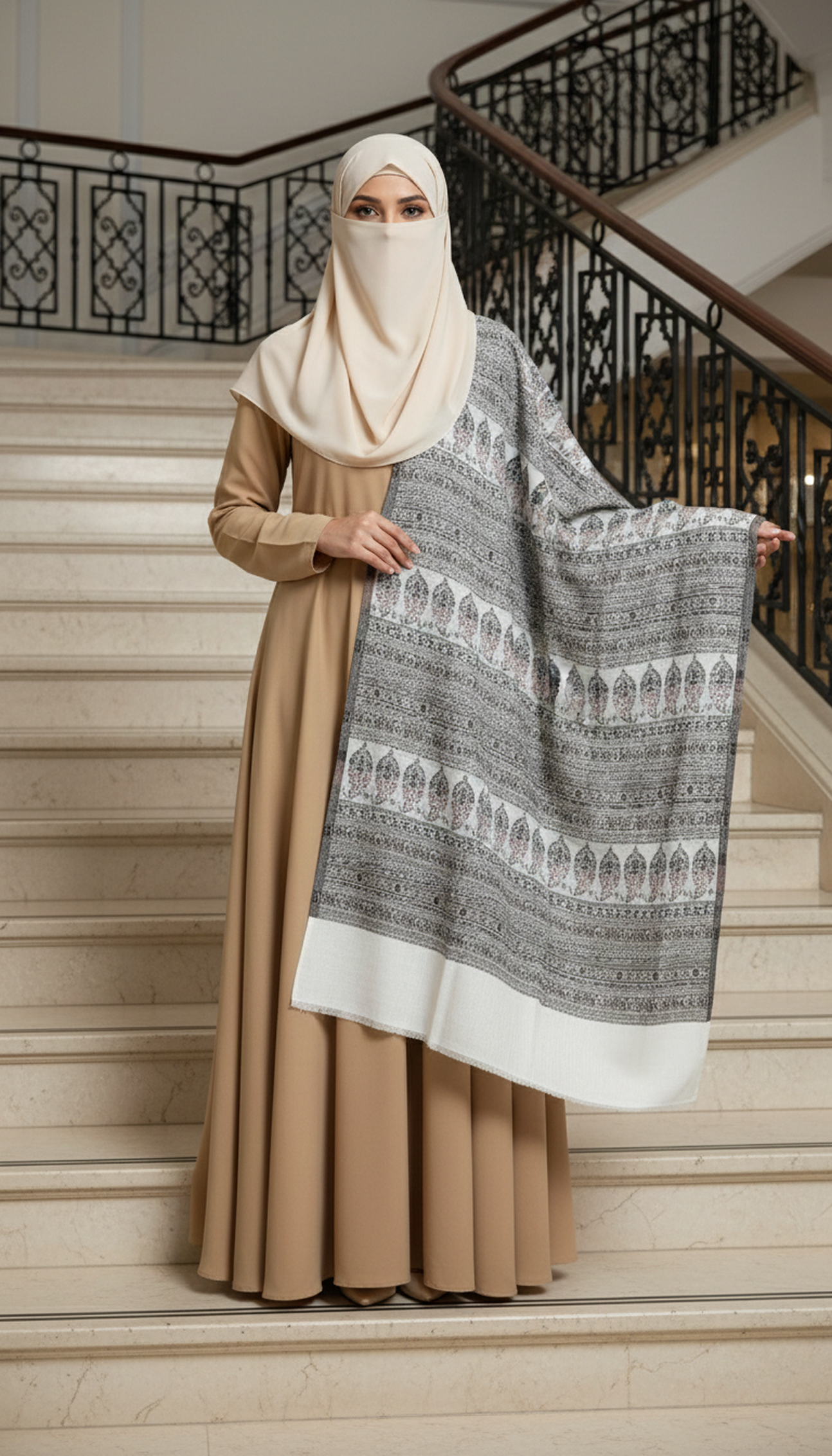 Stripe Kani Shawl